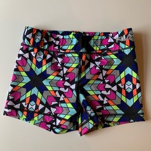 New Fila Spandex Geo Print Running Shorts SZ. Sm